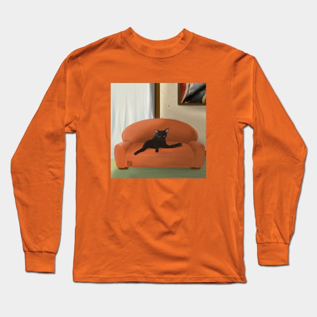 Sofa Long Sleeve T-Shirt by BATKEI